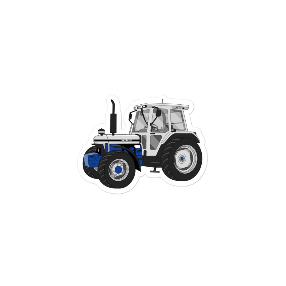 The Tractor Mugs Store 3″×3″ Ford 7810 Jubilee Edition Silver Tractor | Bubble-free stickers Quality Farmers Merch