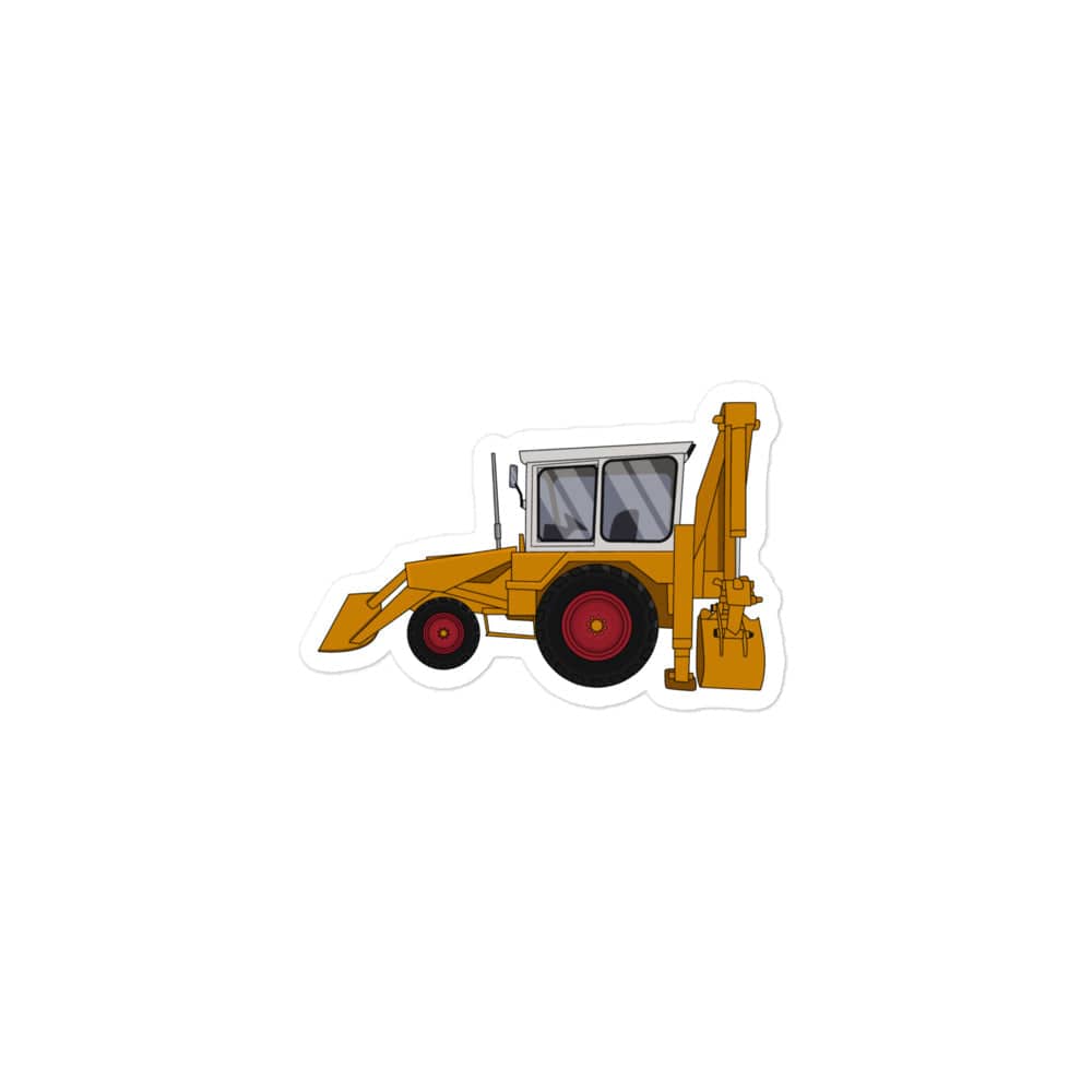 The Tractor Mugs Store 3″×3″ JCB 3C (1975) | Bubble-free stickers Quality Farmers Merch
