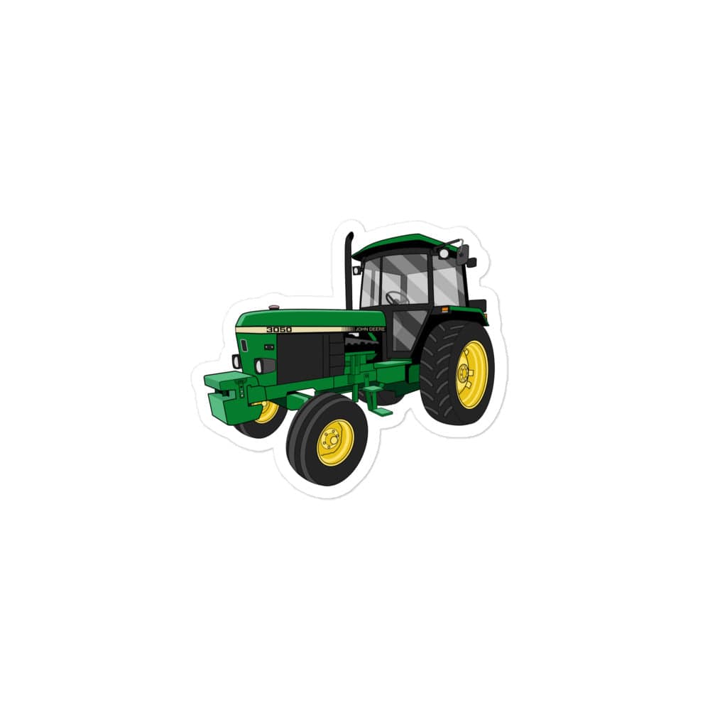 The Tractor Mugs Store 3″×3″ John Deere 3050 2WD | Bubble-free stickers Quality Farmers Merch