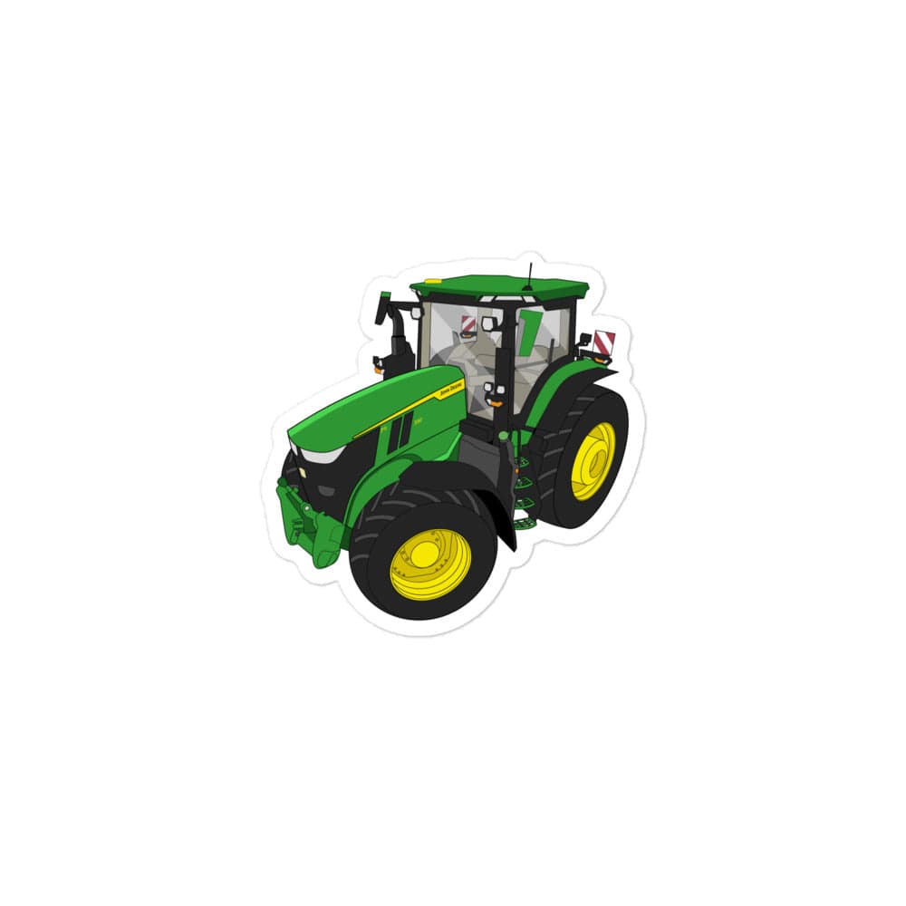 The Tractor Mugs Store 3″×3″ John Deere 7R 350 auto powr | Bubble-free stickers Quality Farmers Merch