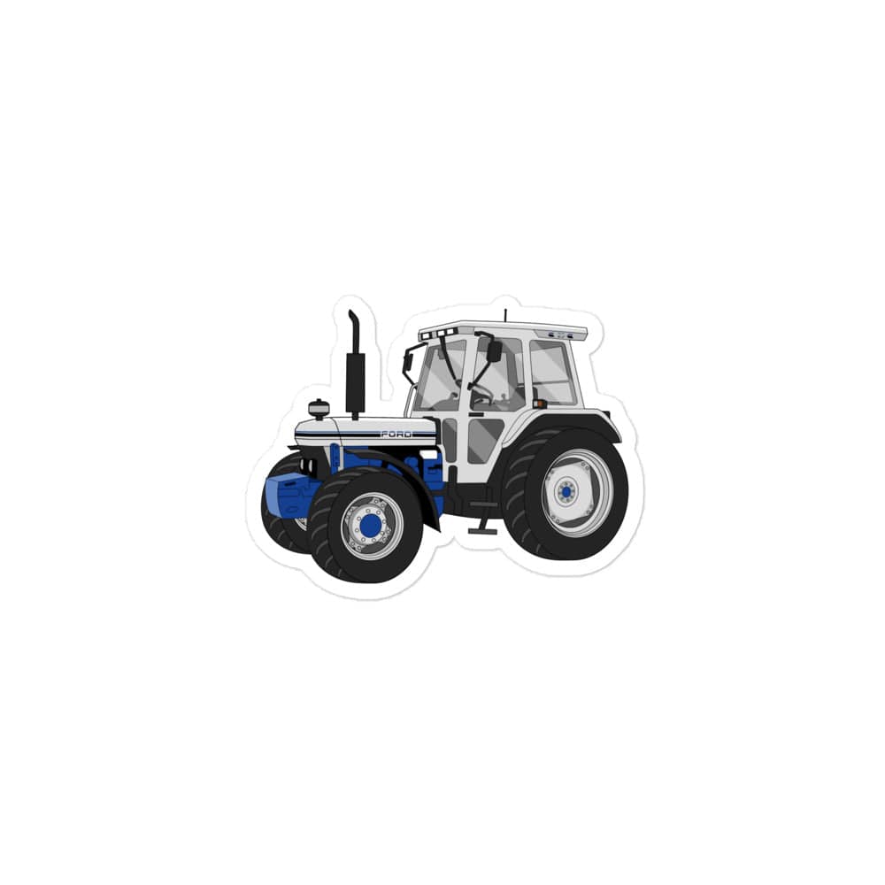 The Tractor Mugs Store 3″×3″ Jubilee Edition Silver Tractor | Bubble-free stickers Quality Farmers Merch