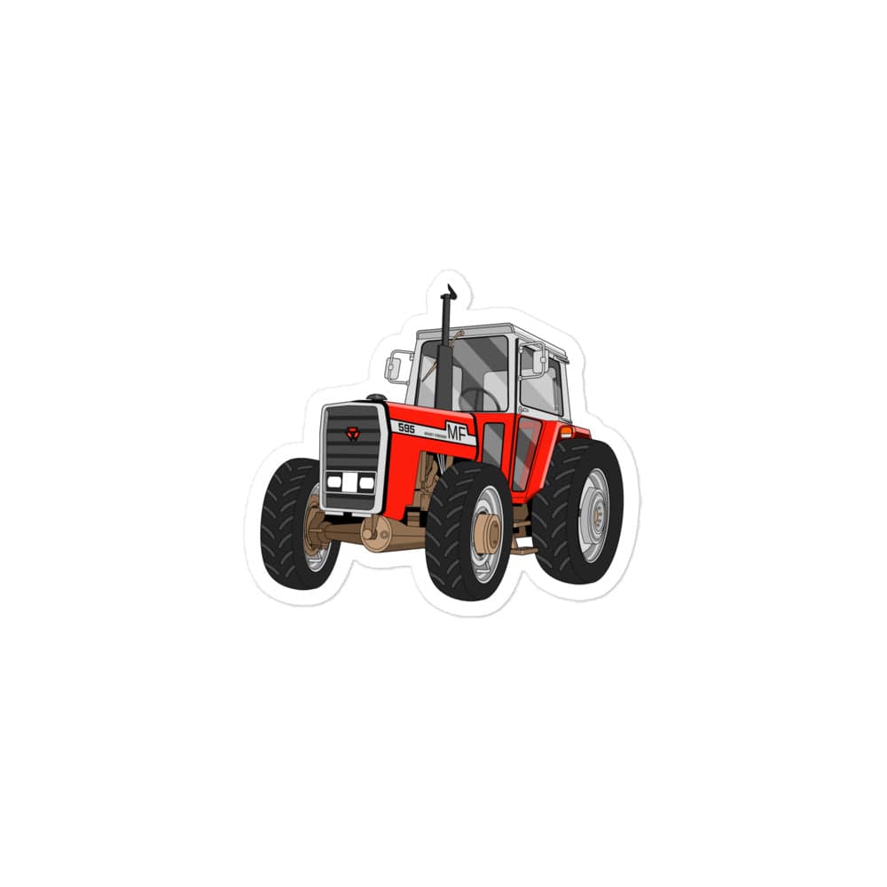 The Tractor Mugs Store 3″×3″ Massey 595 | Bubble-free stickers Quality Farmers Merch