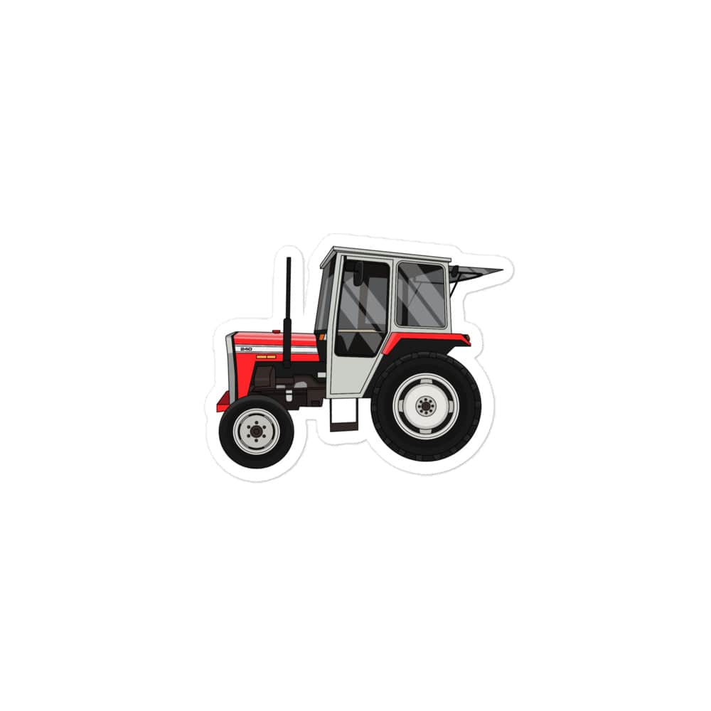 The Tractor Mugs Store 3″×3″ Massey Ferguson 240 | Bubble-free stickers Quality Farmers Merch