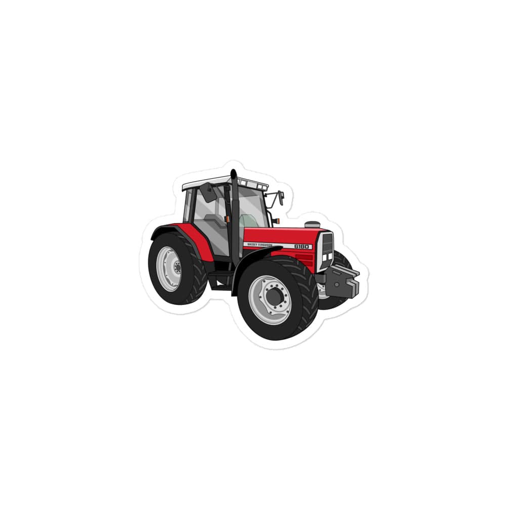 The Tractor Mugs Store 3″×3″ Massey Ferguson 6180 | Bubble-free stickers Quality Farmers Merch