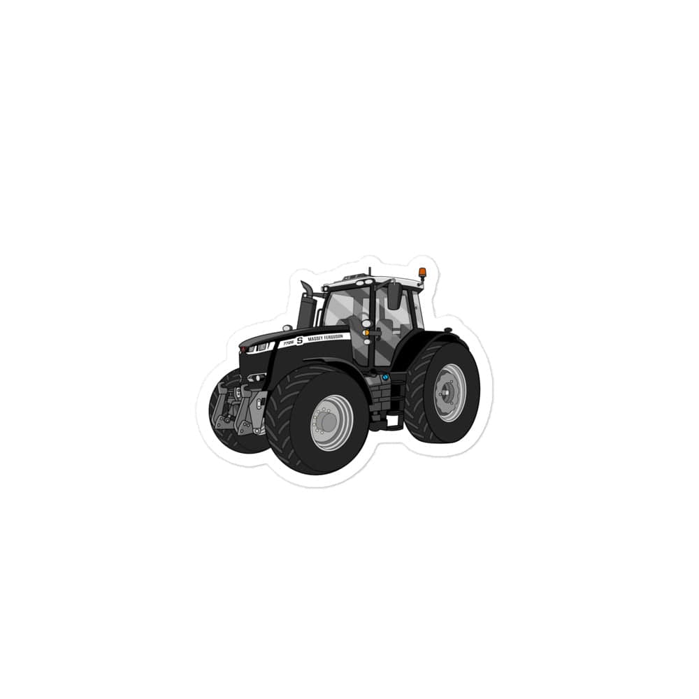 The Tractor Mugs Store 3″×3″ Massey Ferguson 7726S Black Beauty | Bubble-free stickers Quality Farmers Merch