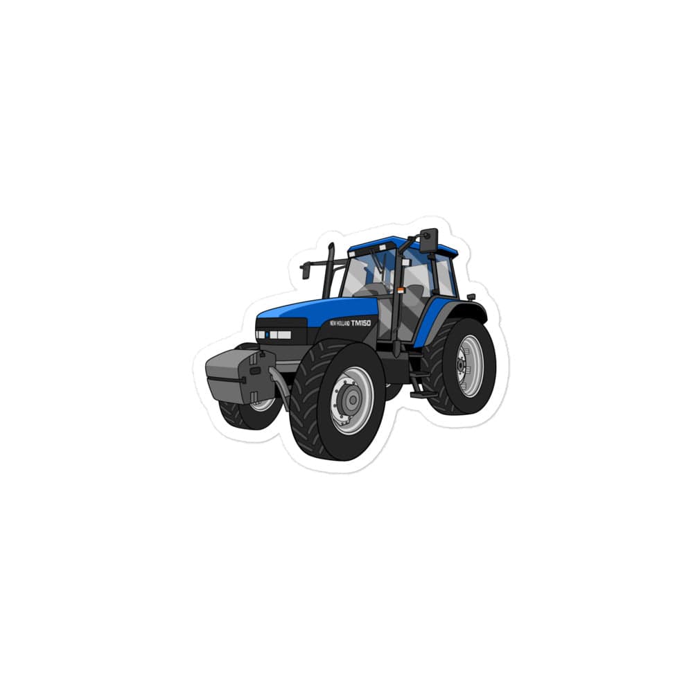 The Tractor Mugs Store 3″×3″ New Holland TM 150 Super Steer | Bubble-free stickers Quality Farmers Merch
