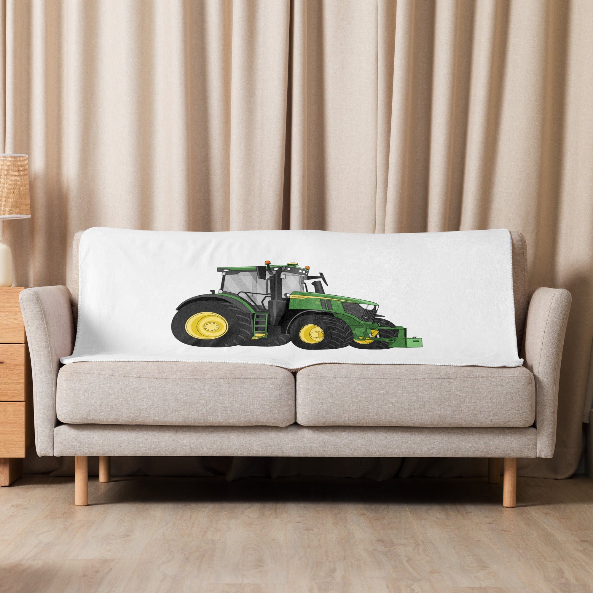 The Tractor Mugs Store 37″×57″ John Deere 6R | Sherpa blanket Quality Farmers Merch