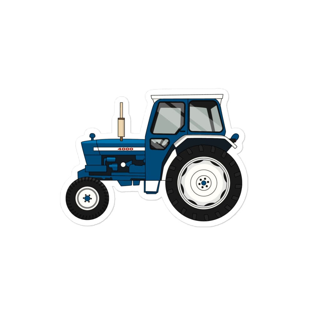 The Tractor Mugs Store 4″×4″ Ford 4000 | Bubble-free stickers Quality Farmers Merch