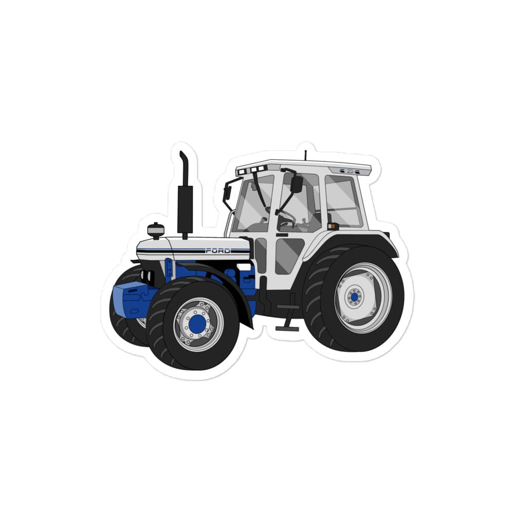 The Tractor Mugs Store 4″×4″ Ford 7810 Jubilee Edition Silver Tractor | Bubble-free stickers Quality Farmers Merch