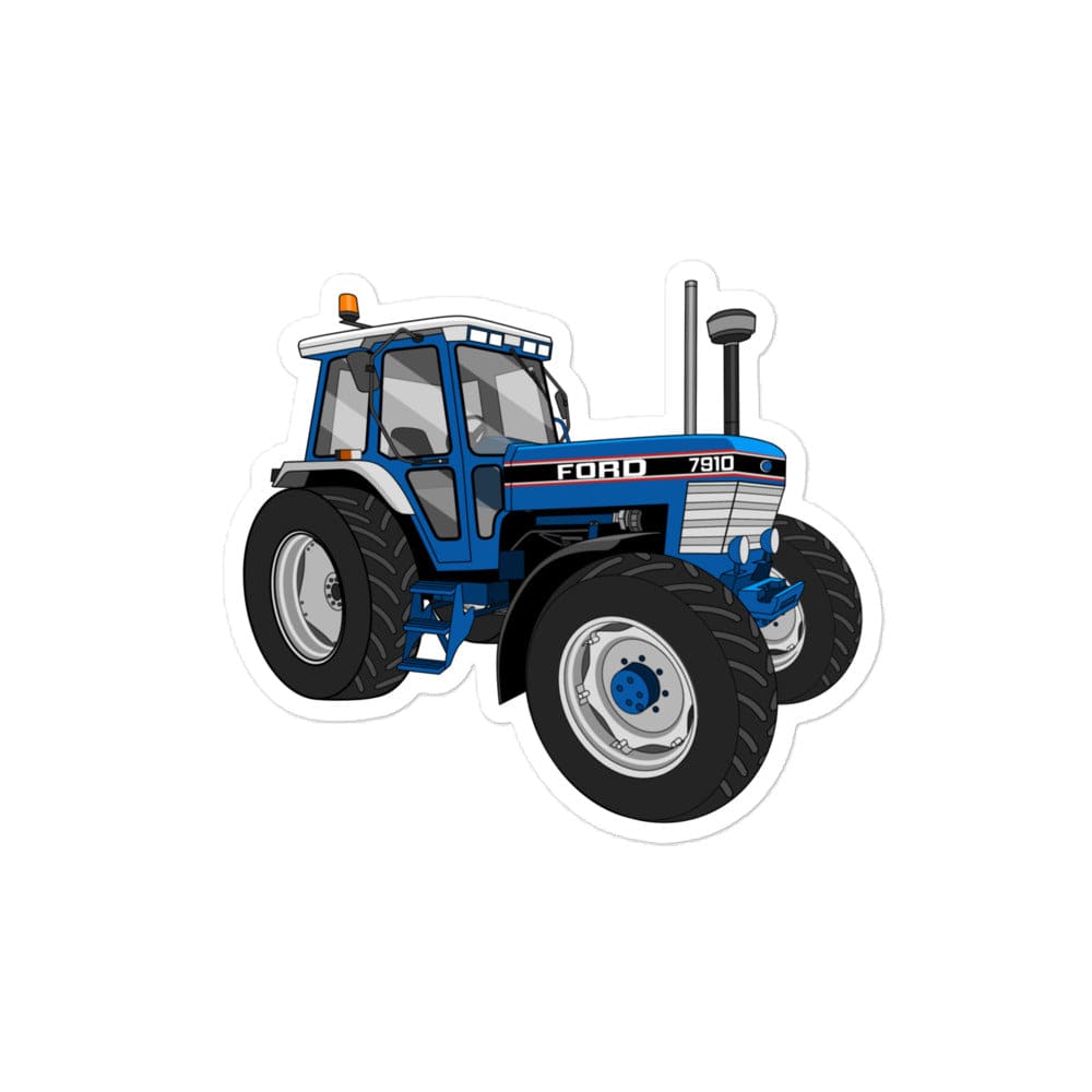 The Tractor Mugs Store 4″×4″ Ford 7910 | Bubble-free stickers Quality Farmers Merch