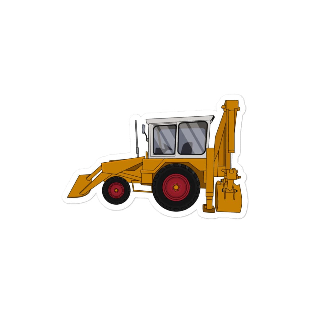 The Tractor Mugs Store 4″×4″ JCB 3C (1975) | Bubble-free stickers Quality Farmers Merch