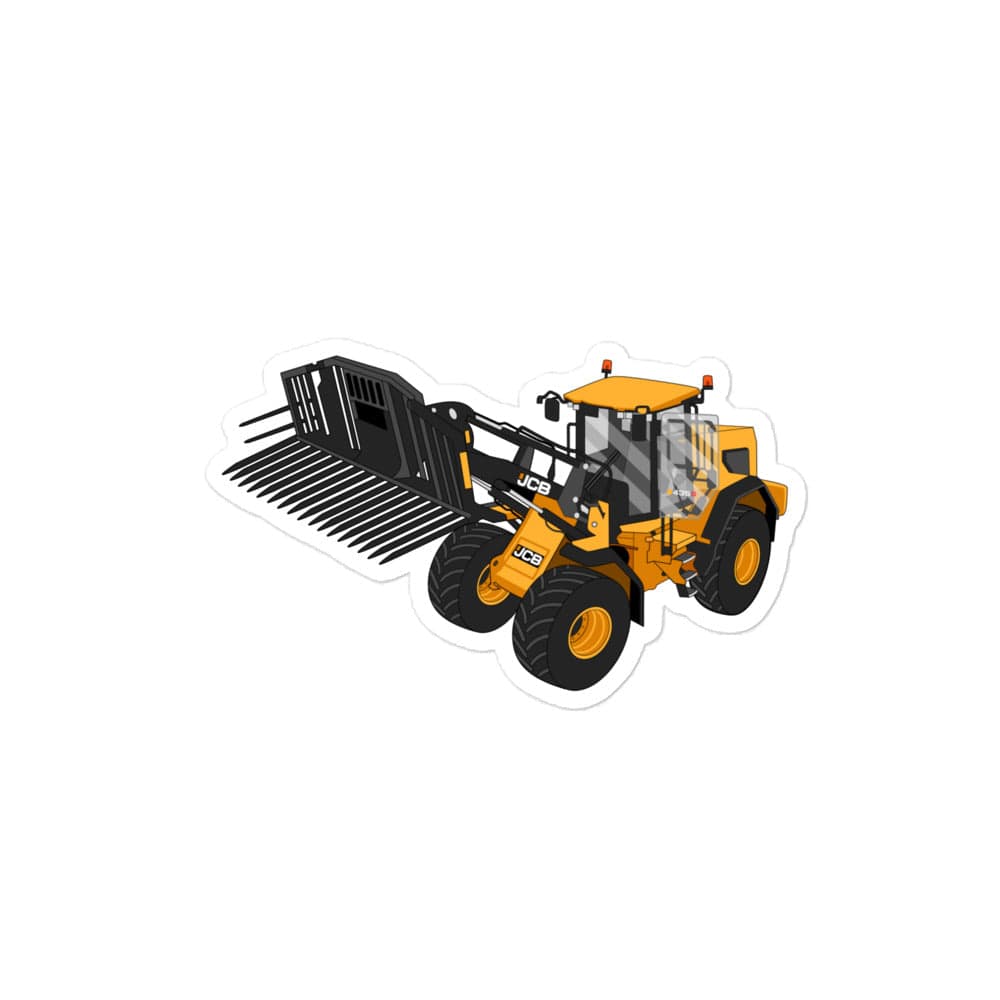 The Tractor Mugs Store 4″×4″ JCB 435 S Farm Master | Bubble-free stickers Quality Farmers Merch