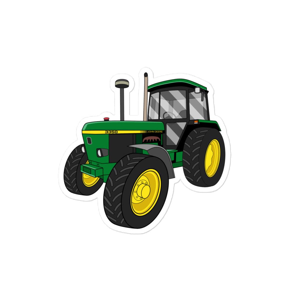 The Tractor Mugs Store 4″×4″ John Deere 3350 4WD | Bubble-free stickers Quality Farmers Merch