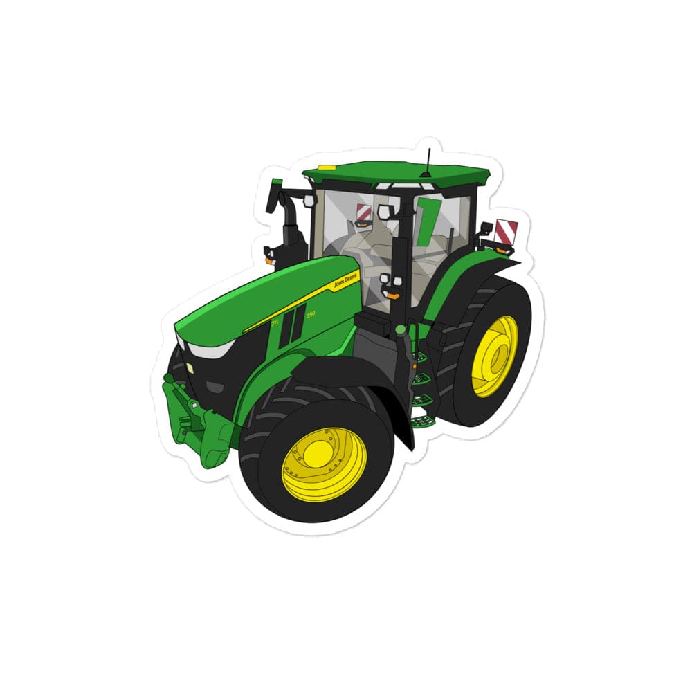 The Tractor Mugs Store 4″×4″ John Deere 7R 350 auto powr | Bubble-free stickers Quality Farmers Merch