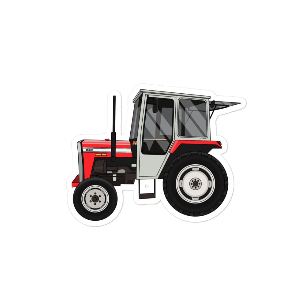The Tractor Mugs Store 4″×4″ Massey Ferguson 240 | Bubble-free stickers Quality Farmers Merch