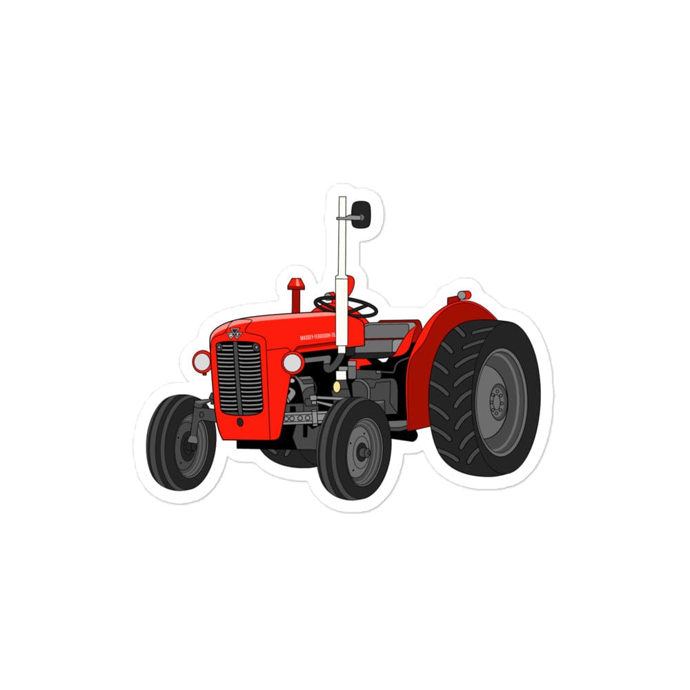 The Tractor Mugs Store 4″×4″ Massey Ferguson 35X | Bubble-free stickers Quality Farmers Merch