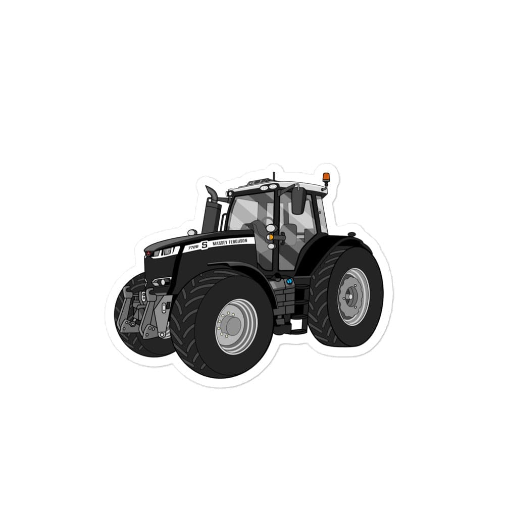 The Tractor Mugs Store 4″×4″ Massey Ferguson 7726S Black Beauty | Bubble-free stickers Quality Farmers Merch