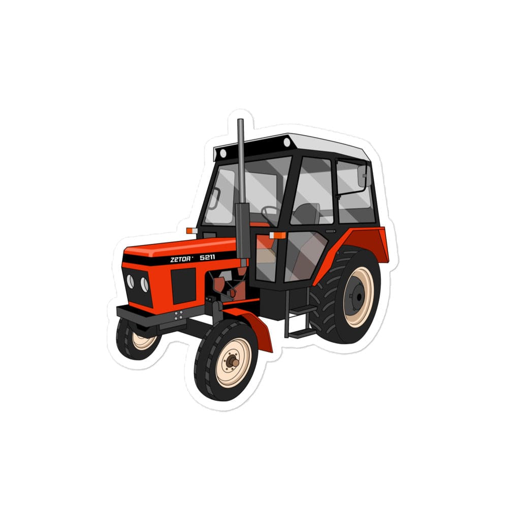 The Tractor Mugs Store 4″×4″ Zetor 5211 | Bubble-free stickers Quality Farmers Merch