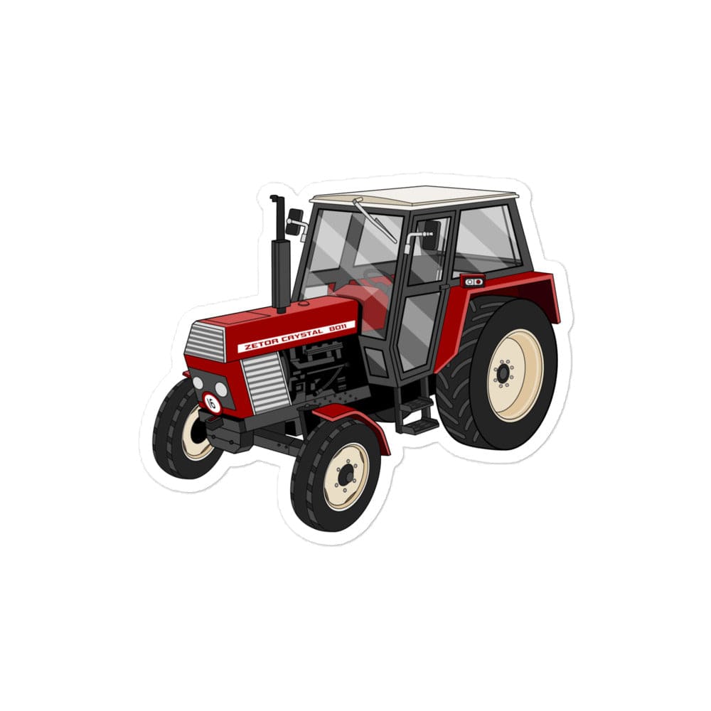 The Tractor Mugs Store 4″×4″ Zetor Crystal 8011 | Bubble-free stickers Quality Farmers Merch