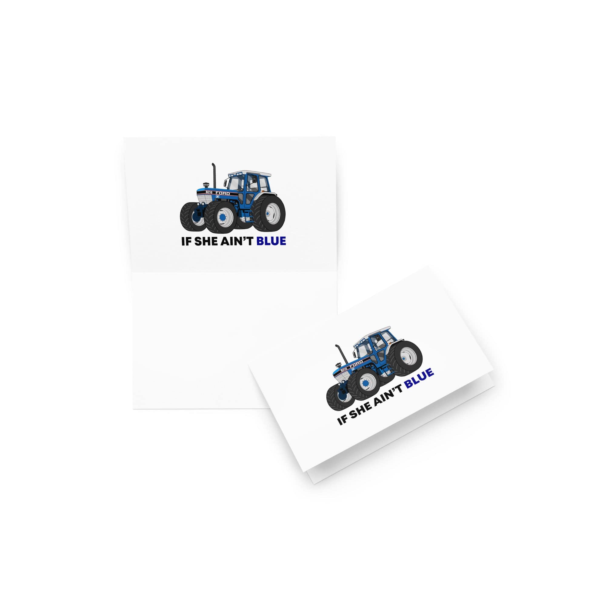 The Tractor Mugs Store 4″×6″ If She Ain't Blue | Greeting card Quality Farmers Merch