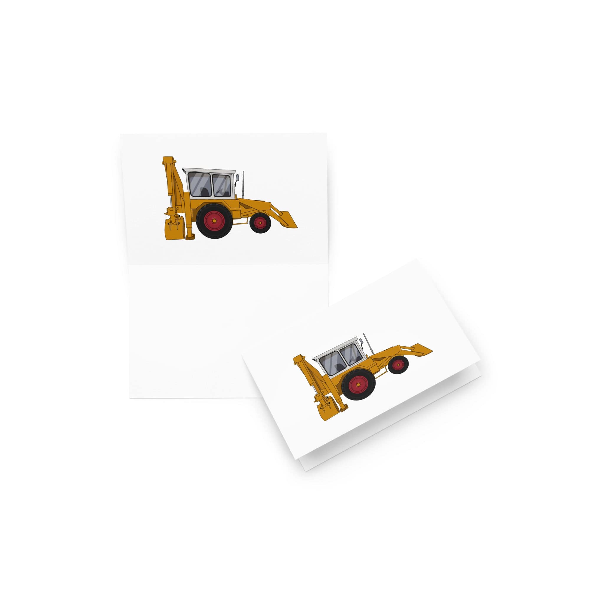 The Tractor Mugs Store 4″×6″ JCB 3C (1975) | Greeting card Quality Farmers Merch