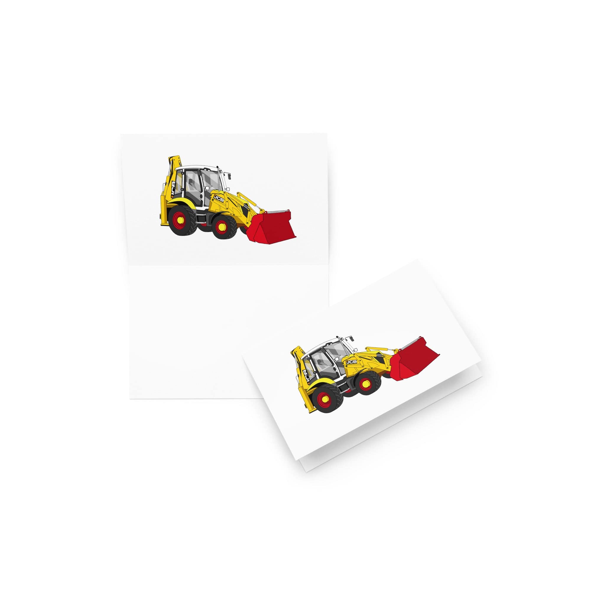 The Tractor Mugs Store 4″×6″ JCB 3CX 70th Anniversary Edition | Greeting card Quality Farmers Merch