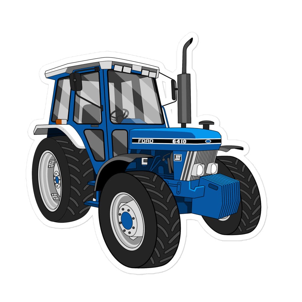 The Tractor Mugs Store 5.5″×5.5″ Ford 6410 4WD | Bubble-free stickers Quality Farmers Merch