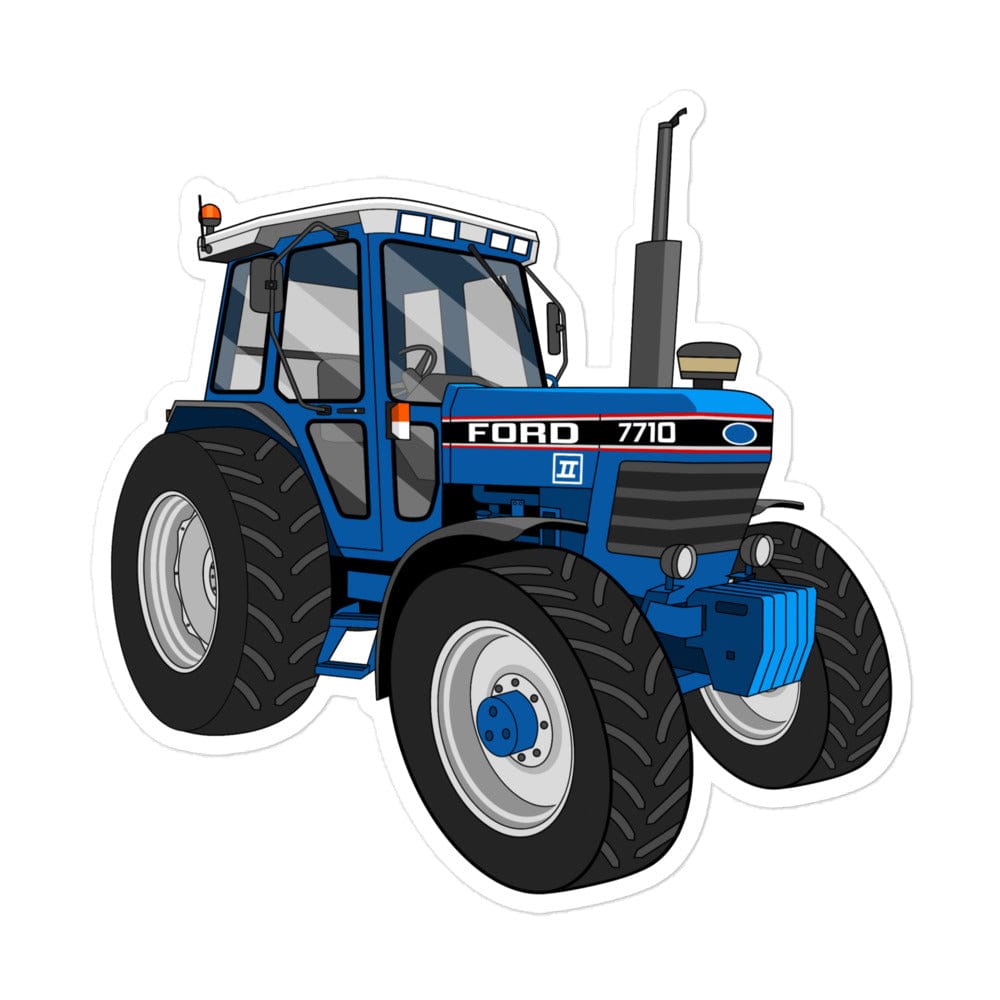 The Tractor Mugs Store 5.5″×5.5″ Ford 7710 | Bubble-free stickers Quality Farmers Merch