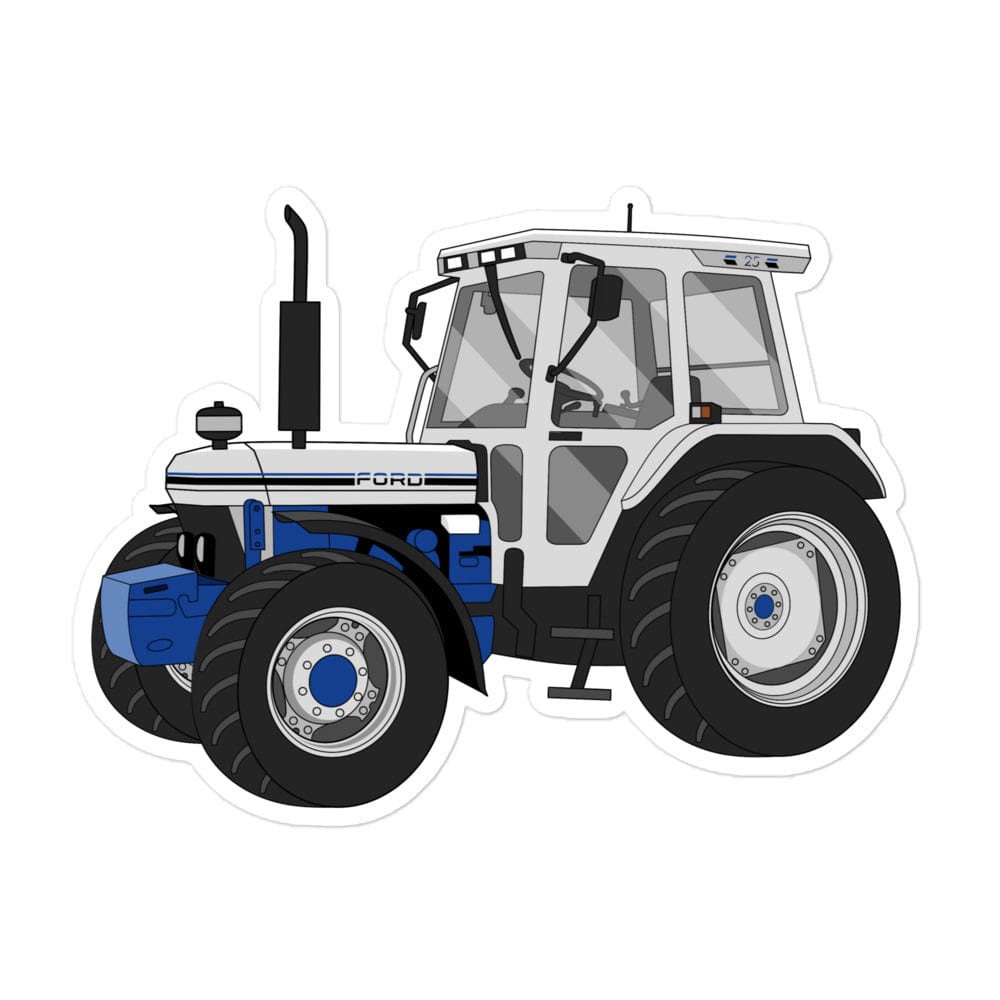 The Tractor Mugs Store 5.5″×5.5″ Ford 7810 Jubilee Edition Silver Tractor | Bubble-free stickers Quality Farmers Merch