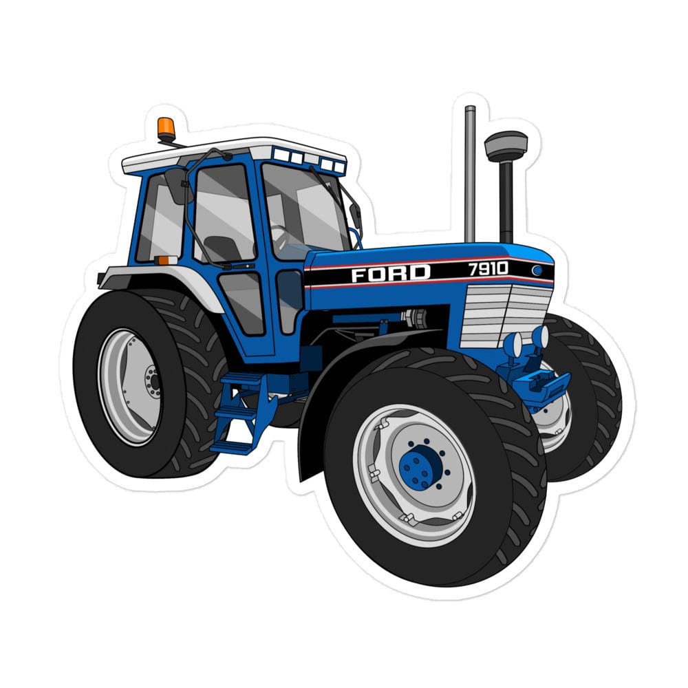 The Tractor Mugs Store 5.5″×5.5″ Ford 7910 | Bubble-free stickers Quality Farmers Merch
