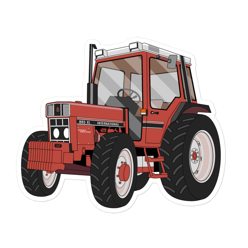 The Tractor Mugs Store 5.5″×5.5″ International 885 XL 4WD | Bubble-free stickers Quality Farmers Merch
