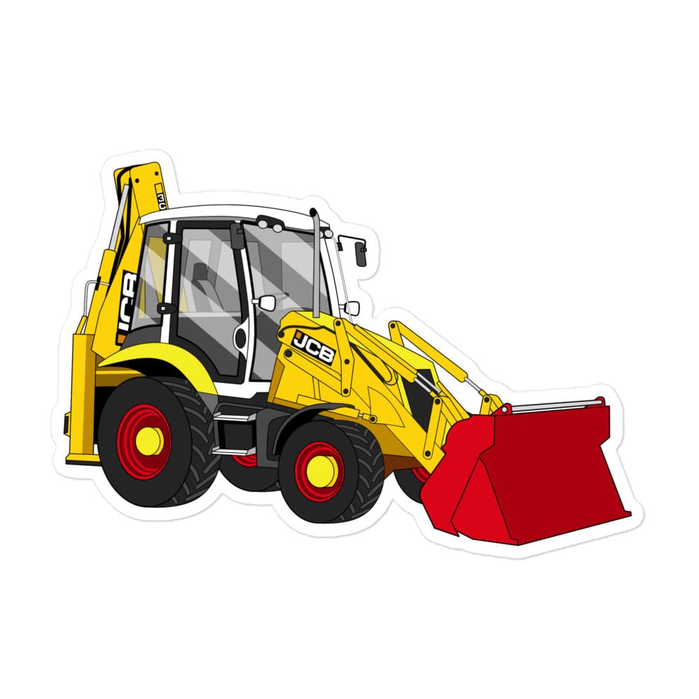 The Tractor Mugs Store 5.5″×5.5″ JCB 3CX 70th Anniversary Edition | Bubble-free stickers Quality Farmers Merch