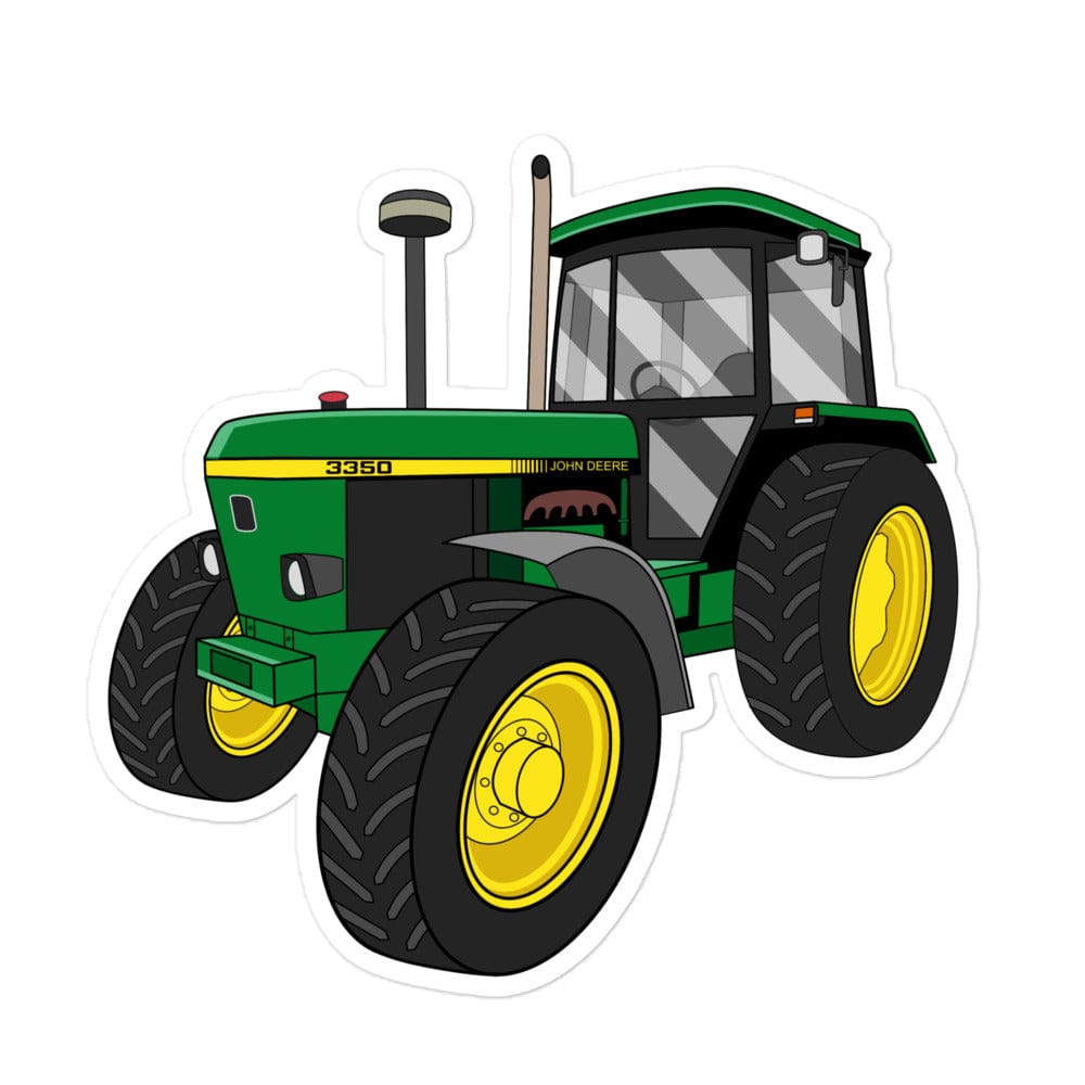 The Tractor Mugs Store 5.5″×5.5″ John Deere 3350 4WD | Bubble-free stickers Quality Farmers Merch