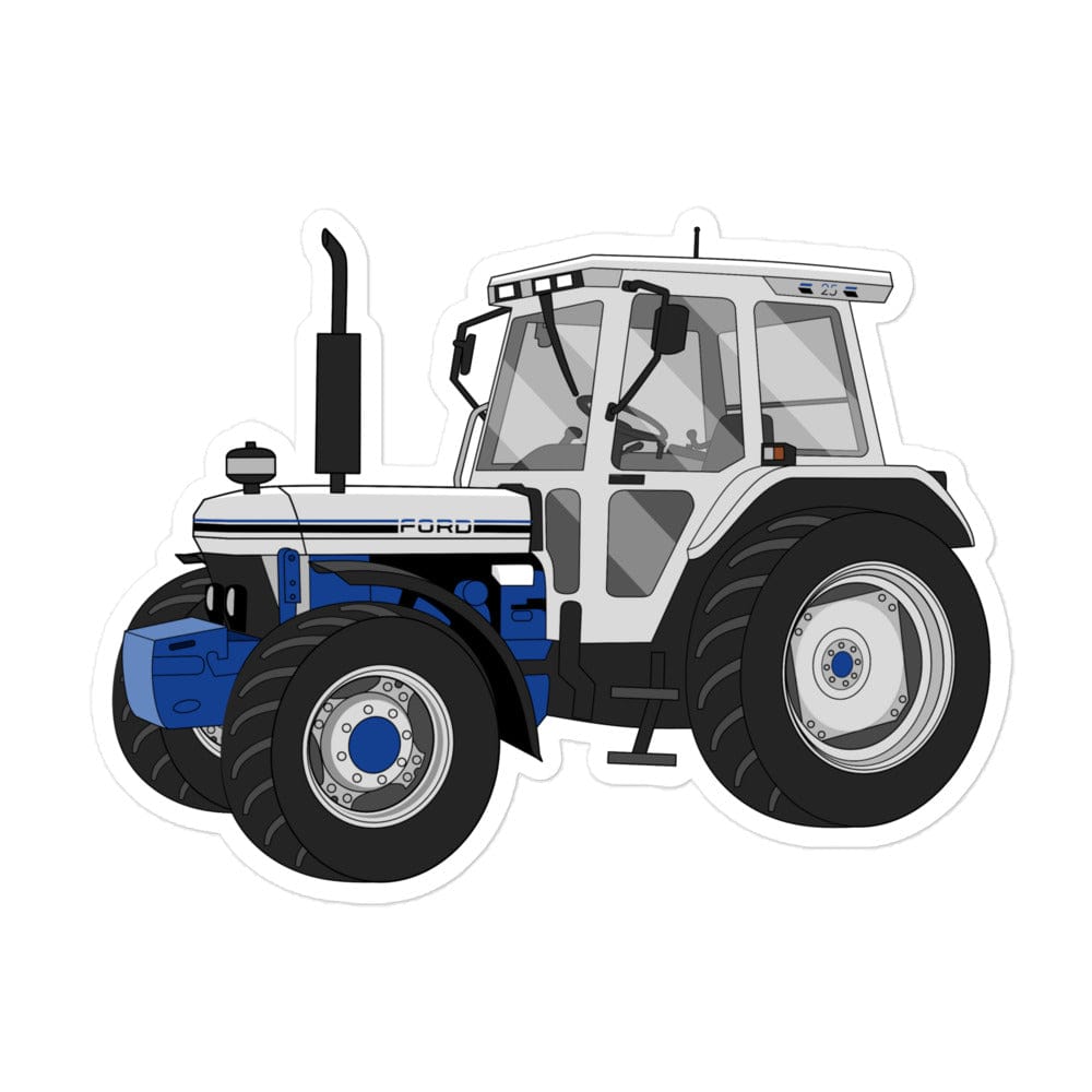 The Tractor Mugs Store 5.5″×5.5″ Jubilee Edition Silver Tractor | Bubble-free stickers Quality Farmers Merch
