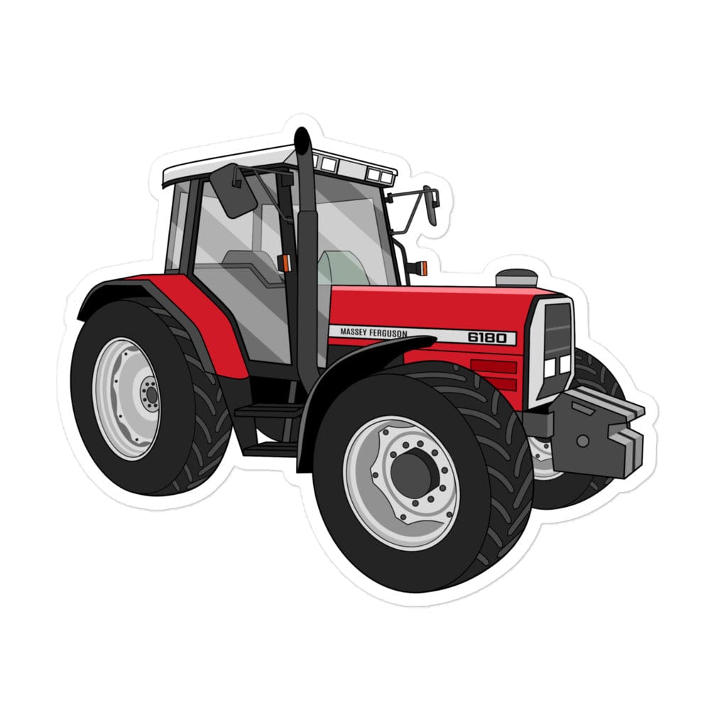 The Tractor Mugs Store 5.5″×5.5″ Massey Ferguson 6180 | Bubble-free stickers Quality Farmers Merch