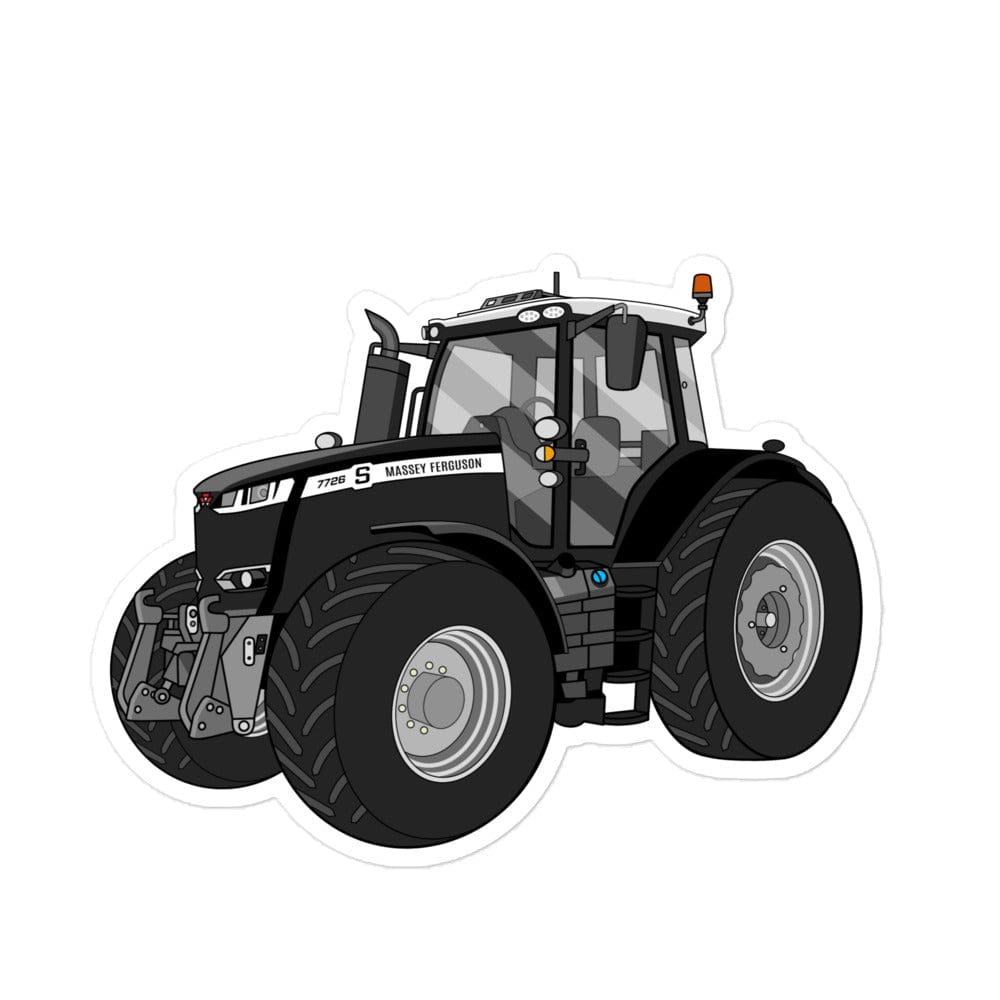 The Tractor Mugs Store 5.5″×5.5″ Massey Ferguson 7726S Black Beauty | Bubble-free stickers Quality Farmers Merch