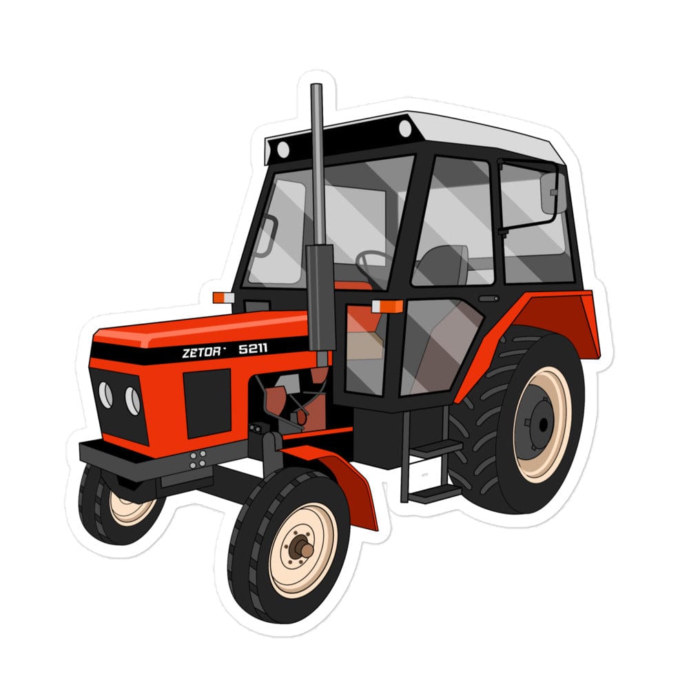 The Tractor Mugs Store 5.5″×5.5″ Zetor 5211 | Bubble-free stickers Quality Farmers Merch