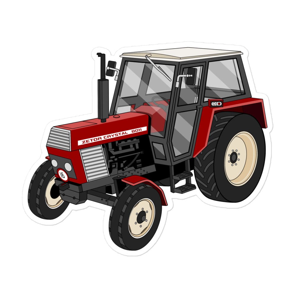The Tractor Mugs Store 5.5″×5.5″ Zetor Crystal 8011 | Bubble-free stickers Quality Farmers Merch