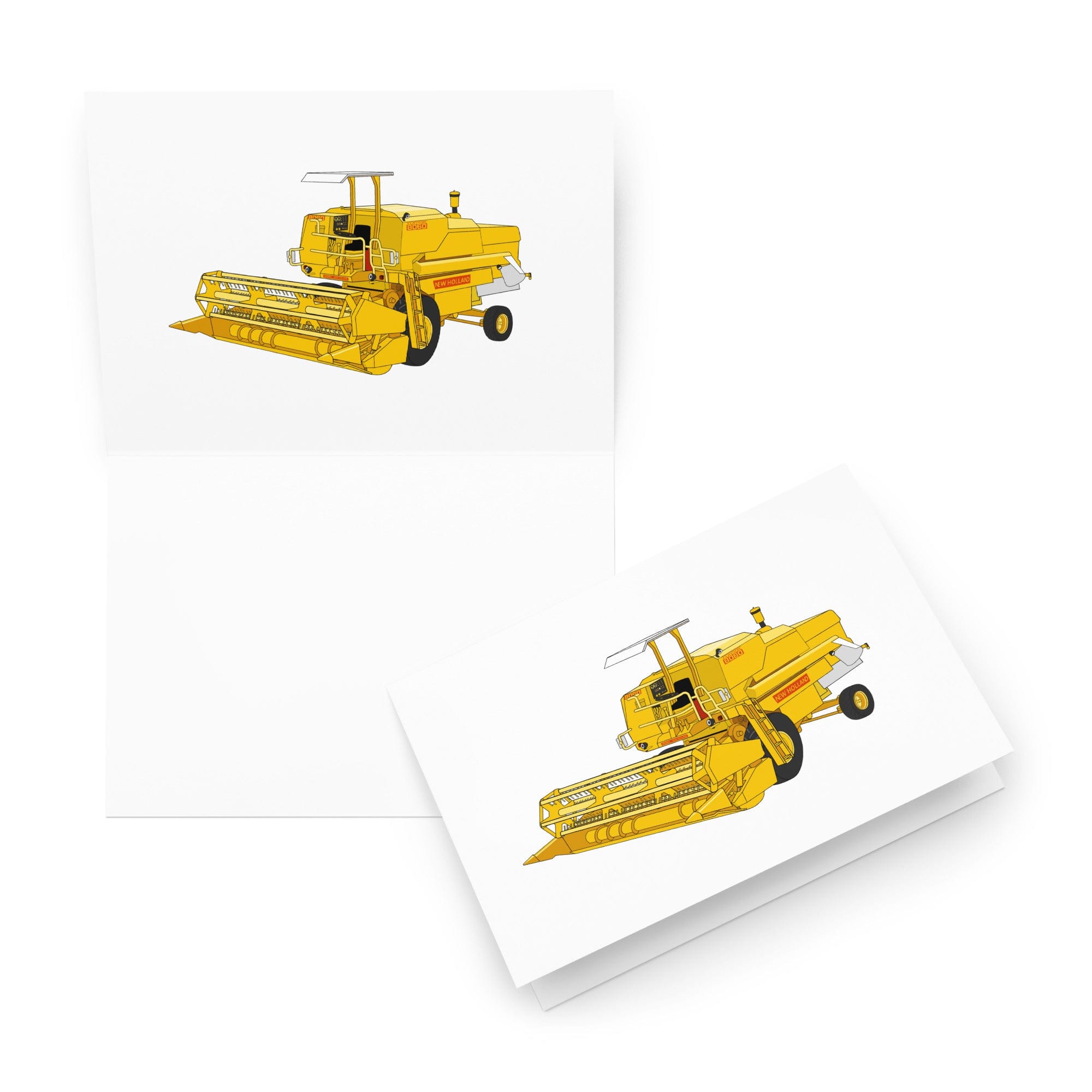 The Tractor Mugs Store 5.83″×8.27″ Clayson 8060 Combine Harvester | Greeting card Quality Farmers Merch