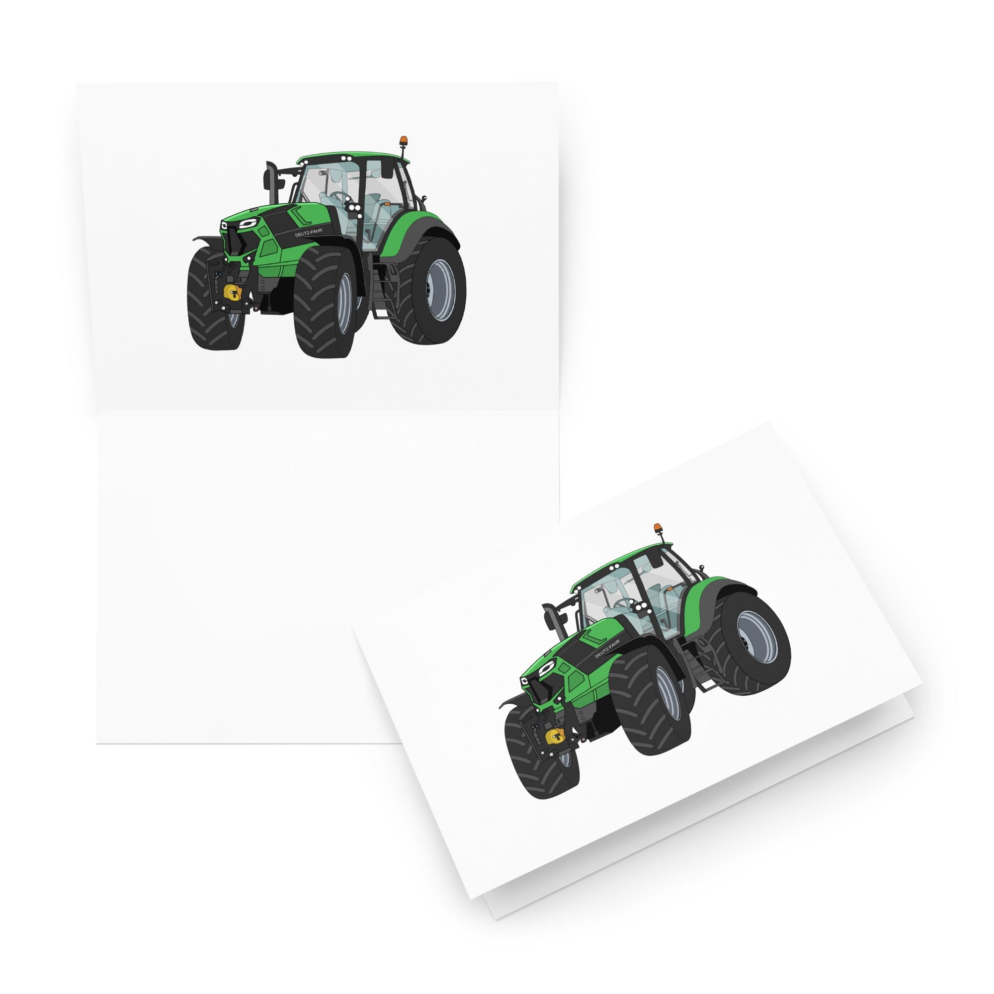 The Tractor Mugs Store 5.83″×8.27″ Deutz - Fahr Agrotron 7250 Ttv | Greeting card Quality Farmers Merch