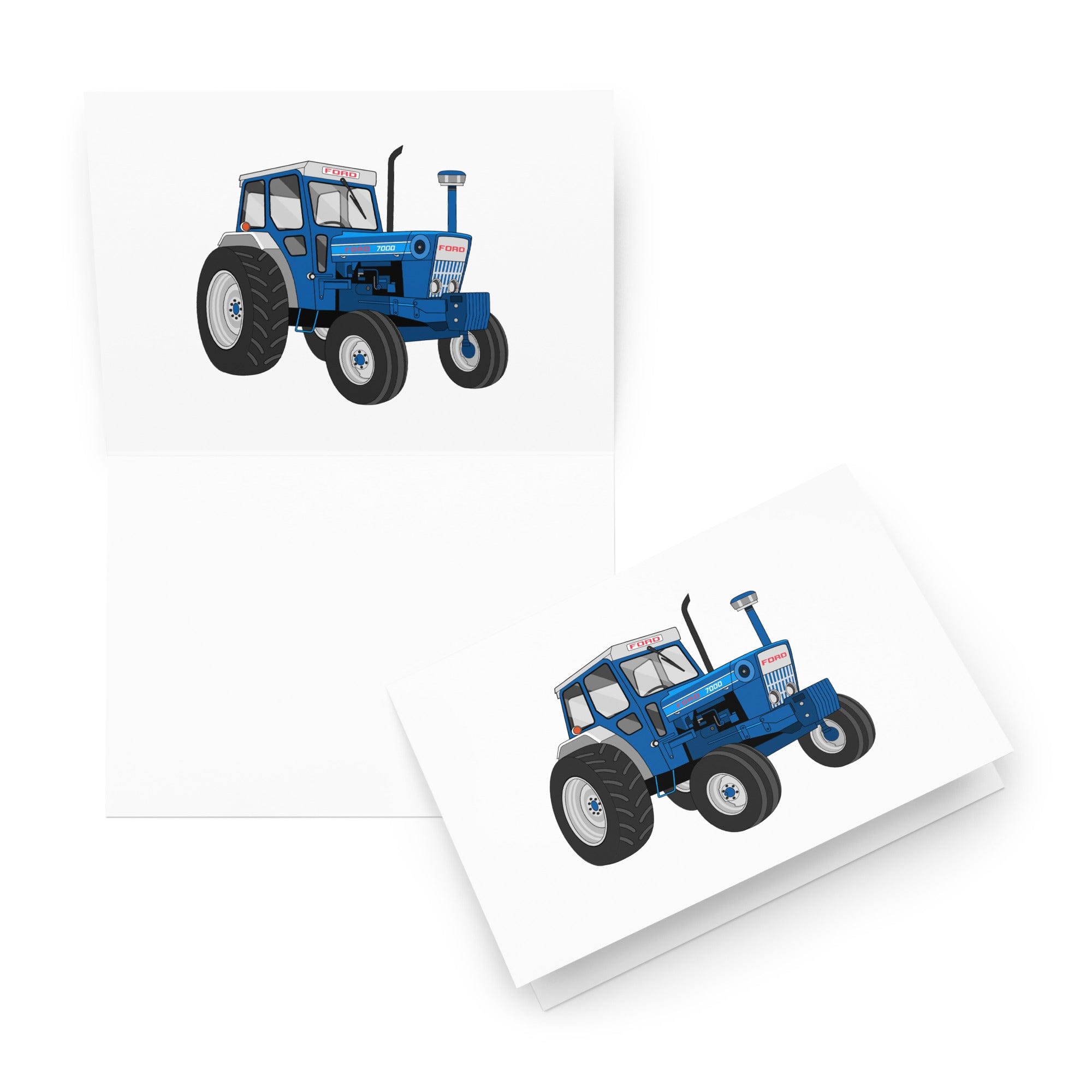 The Tractor Mugs Store 5.83″×8.27″ Ford 7000 | Greeting card Quality Farmers Merch