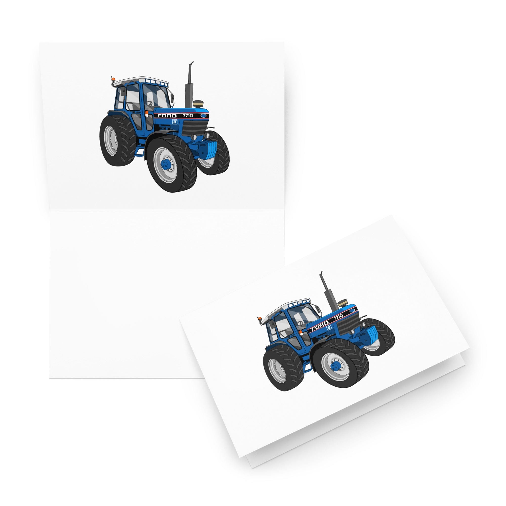 The Tractor Mugs Store 5.83″×8.27″ Ford 7710 | Greeting card Quality Farmers Merch