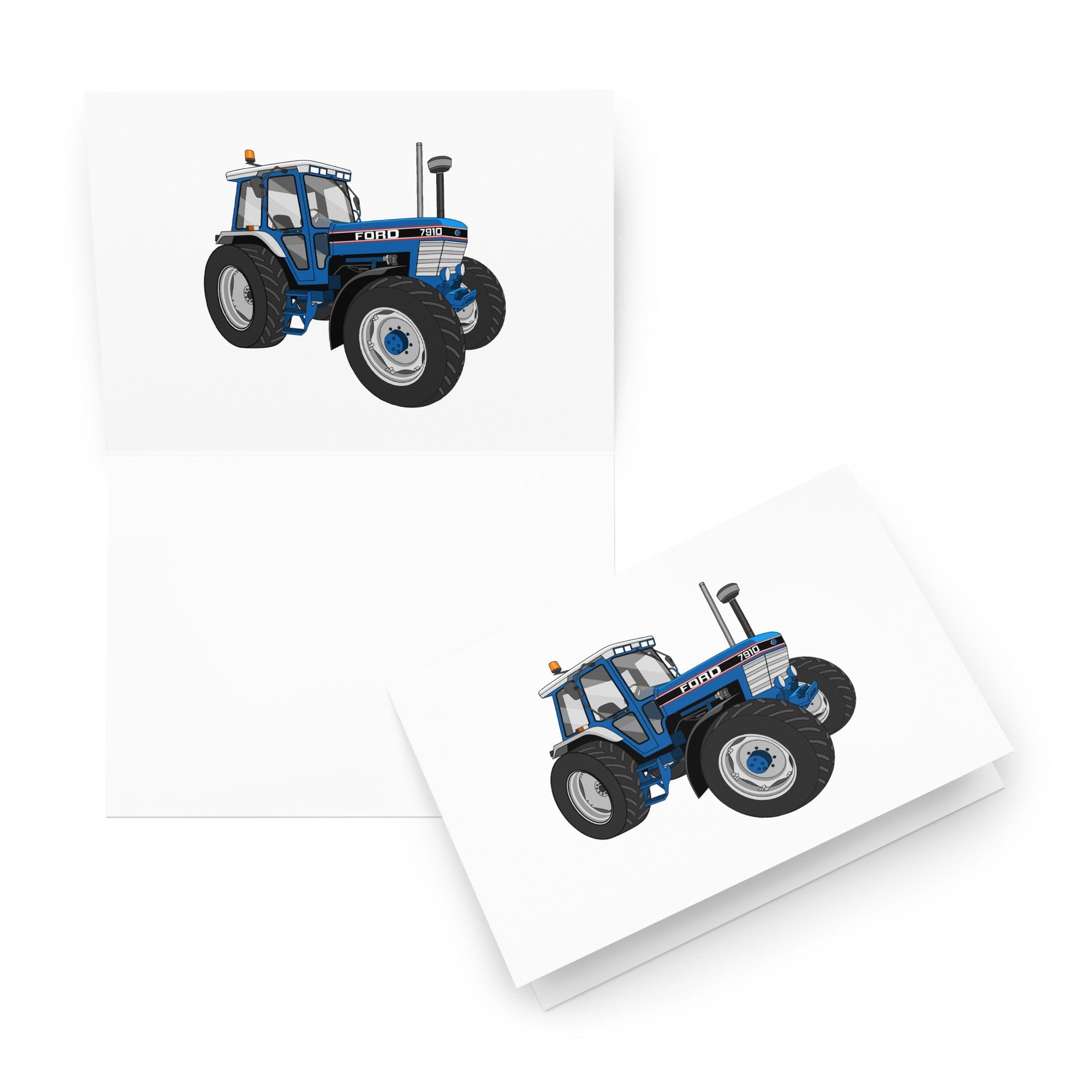 The Tractor Mugs Store 5.83″×8.27″ Ford 7910 | Greeting card Quality Farmers Merch