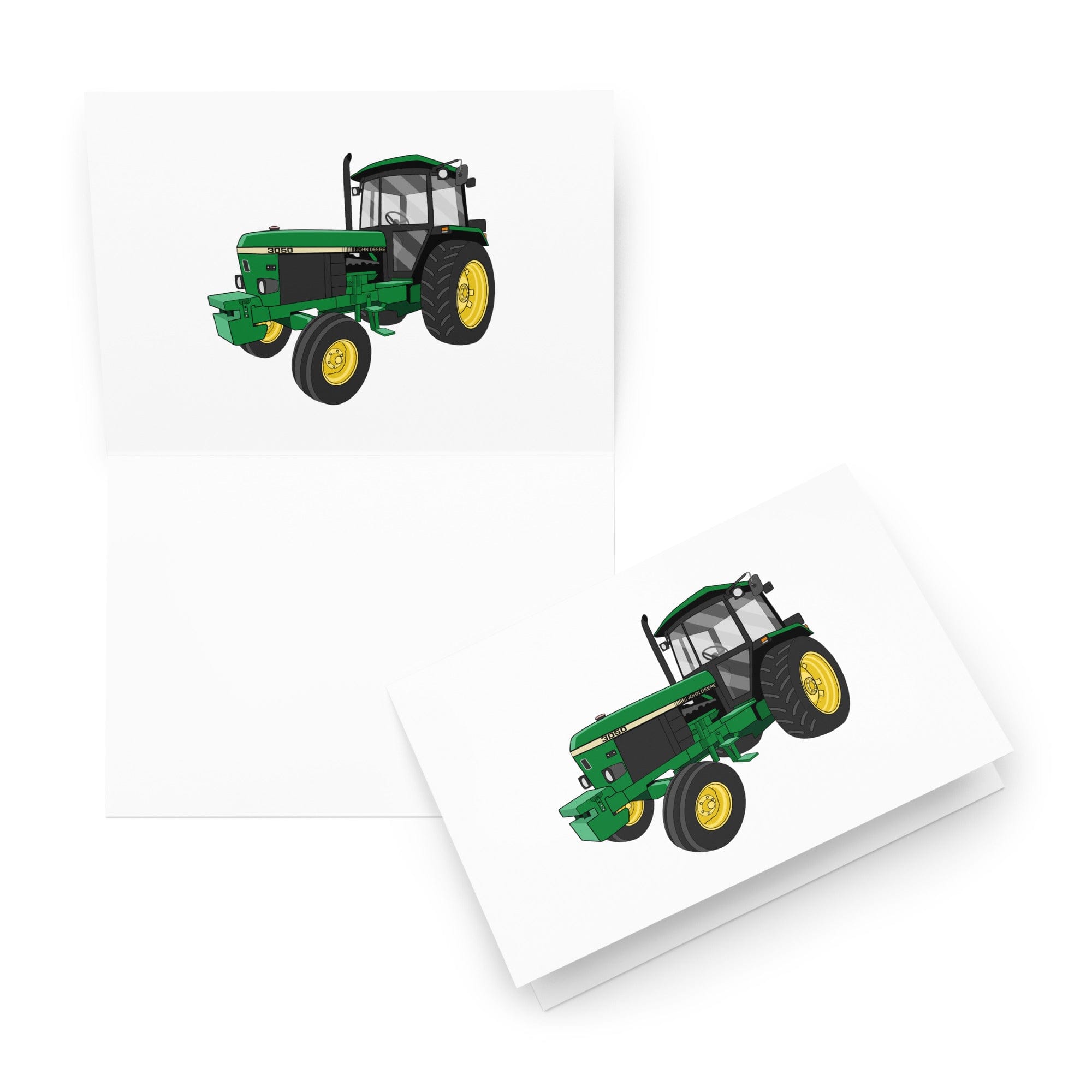 The Tractor Mugs Store 5.83″×8.27″ John Deere 3050 2WD | Greeting card Quality Farmers Merch