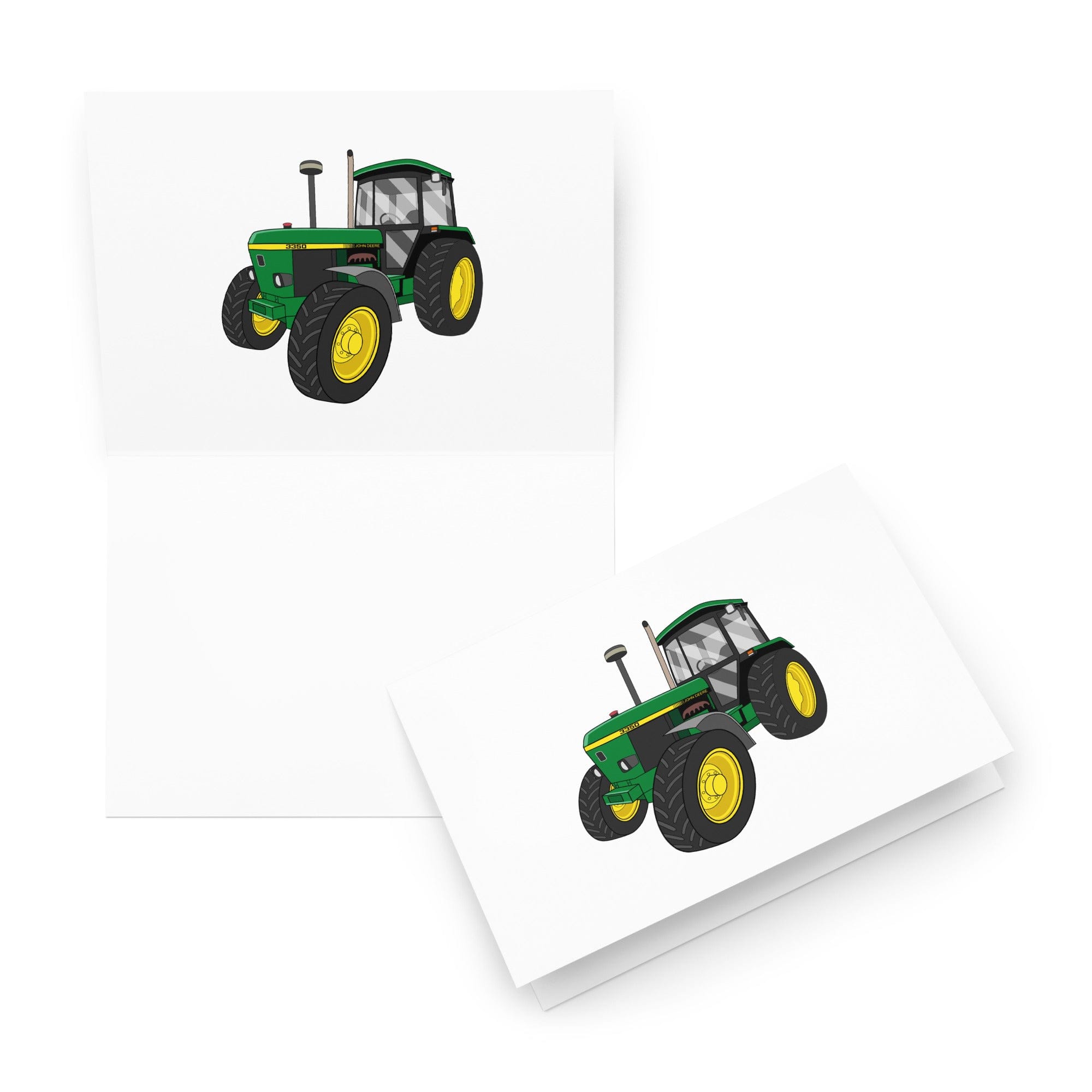 The Tractor Mugs Store 5.83″×8.27″ John Deere 3350 4WD | Greeting card Quality Farmers Merch