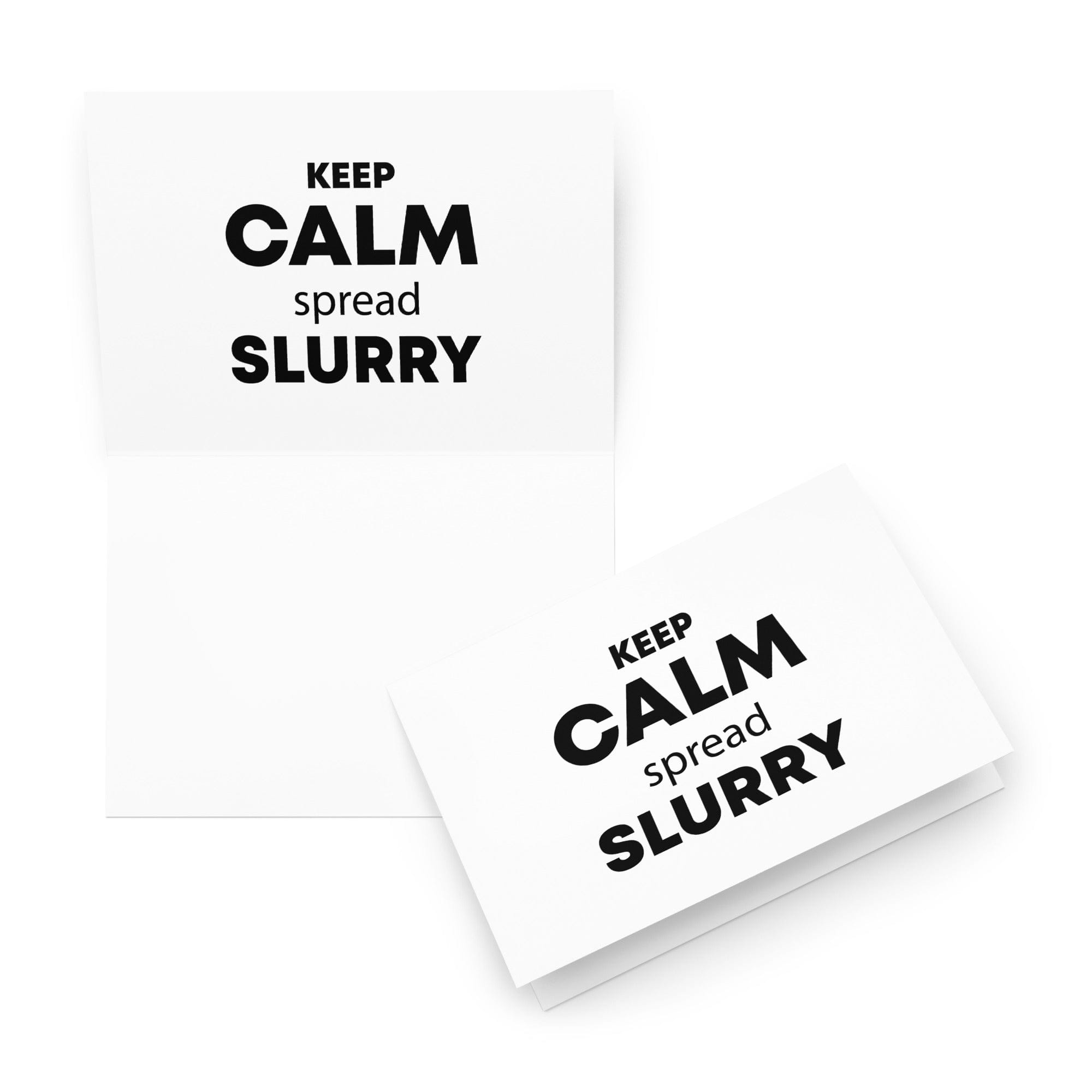 The Tractor Mugs Store 5.83″×8.27″ KEEP CALM spread SLURRY | Greeting card Quality Farmers Merch