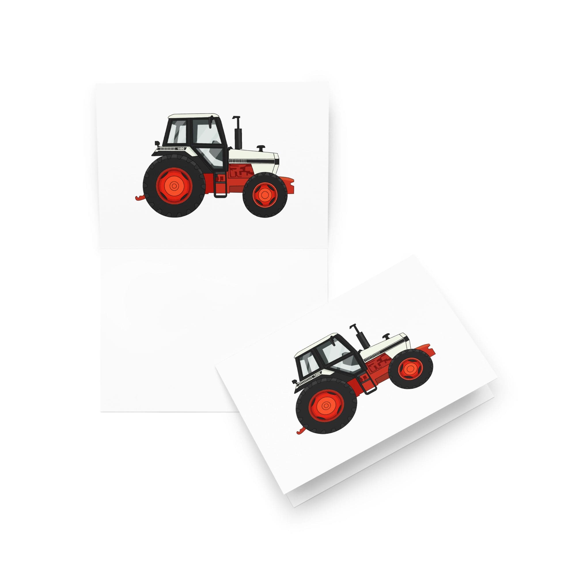 The Tractor Mugs Store 5″×7″ David Brown 1490 4WD | Greeting card Quality Farmers Merch