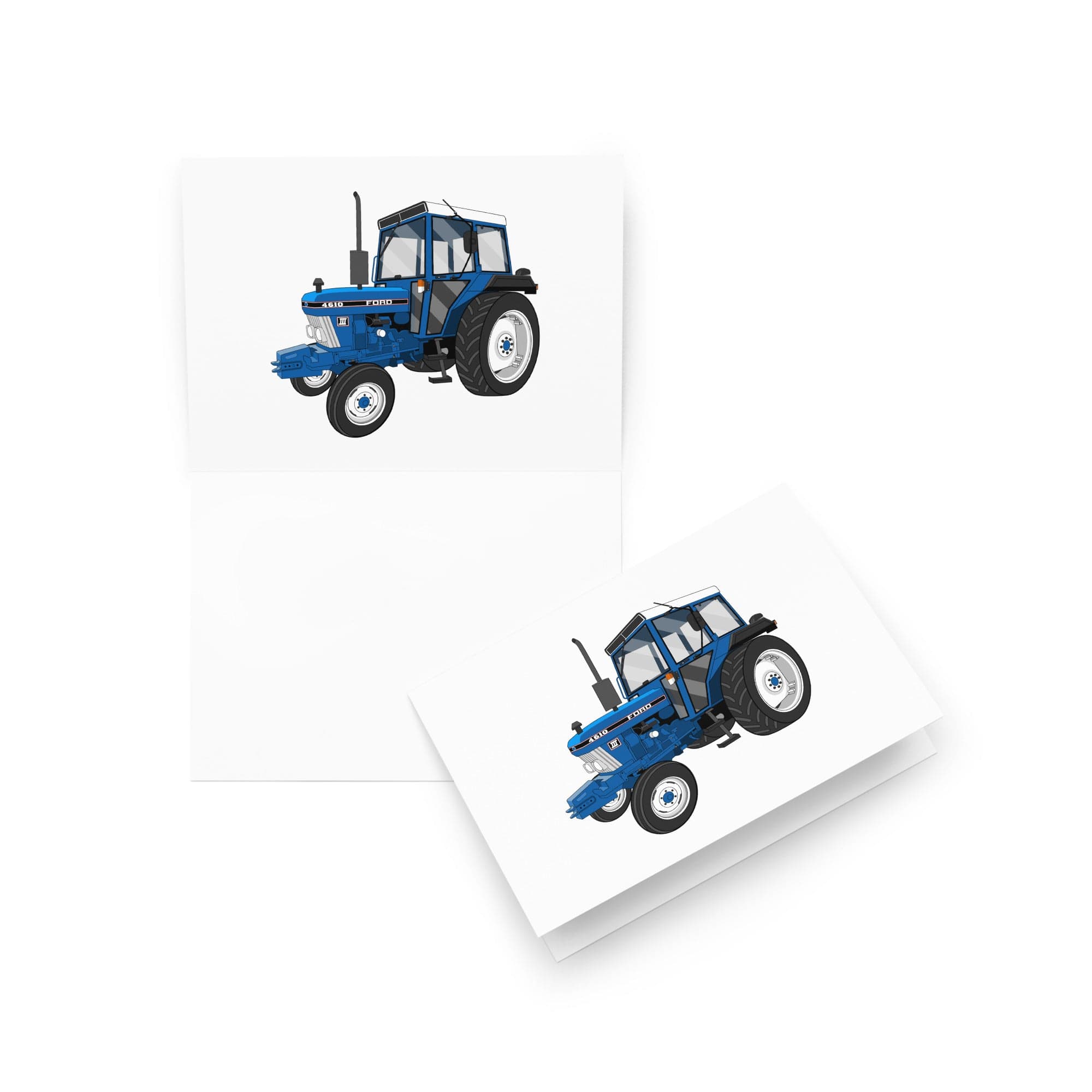 The Tractor Mugs Store 5″×7″ Ford 4610 2WD | Greeting card Quality Farmers Merch