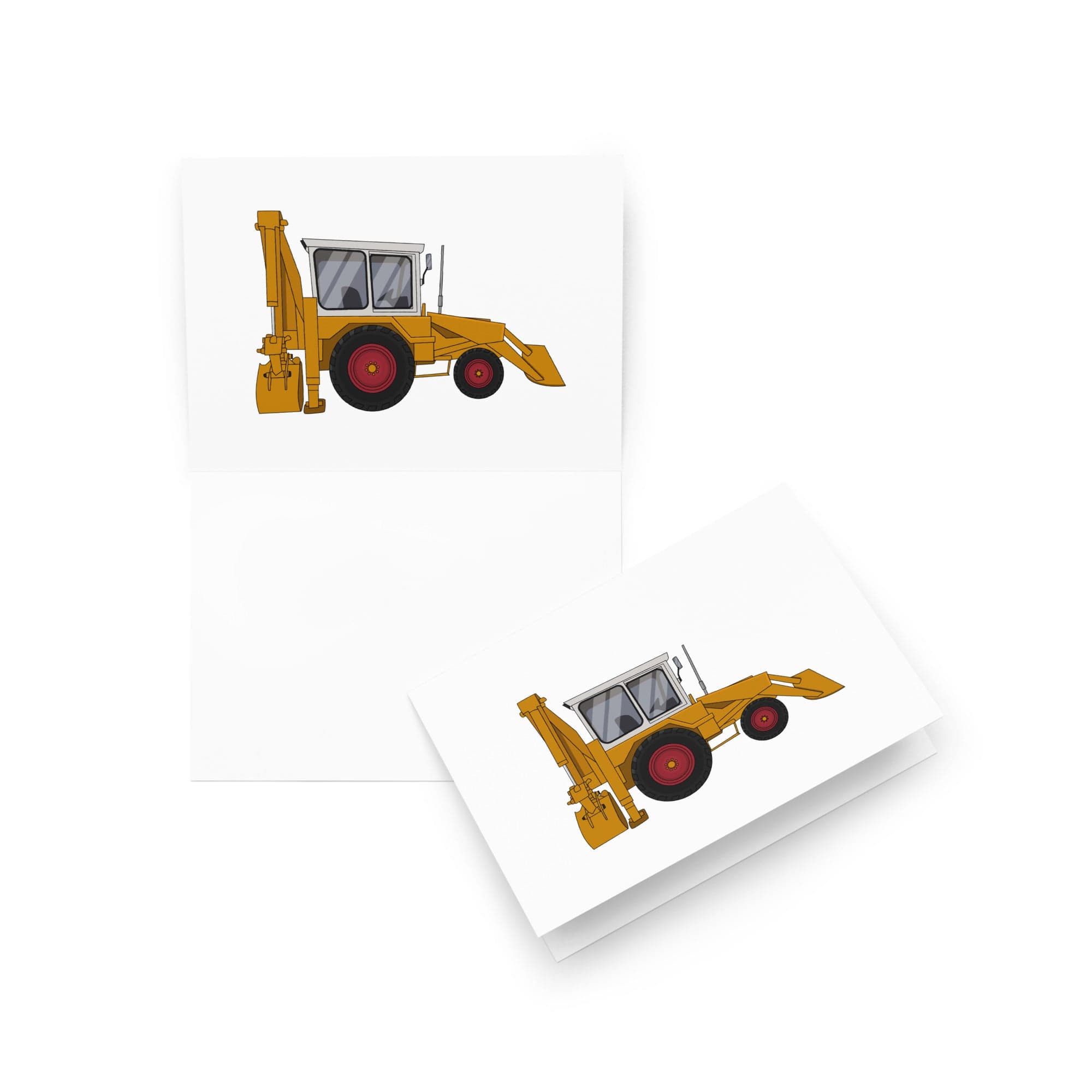 The Tractor Mugs Store 5″×7″ JCB 3C (1975) | Greeting card Quality Farmers Merch
