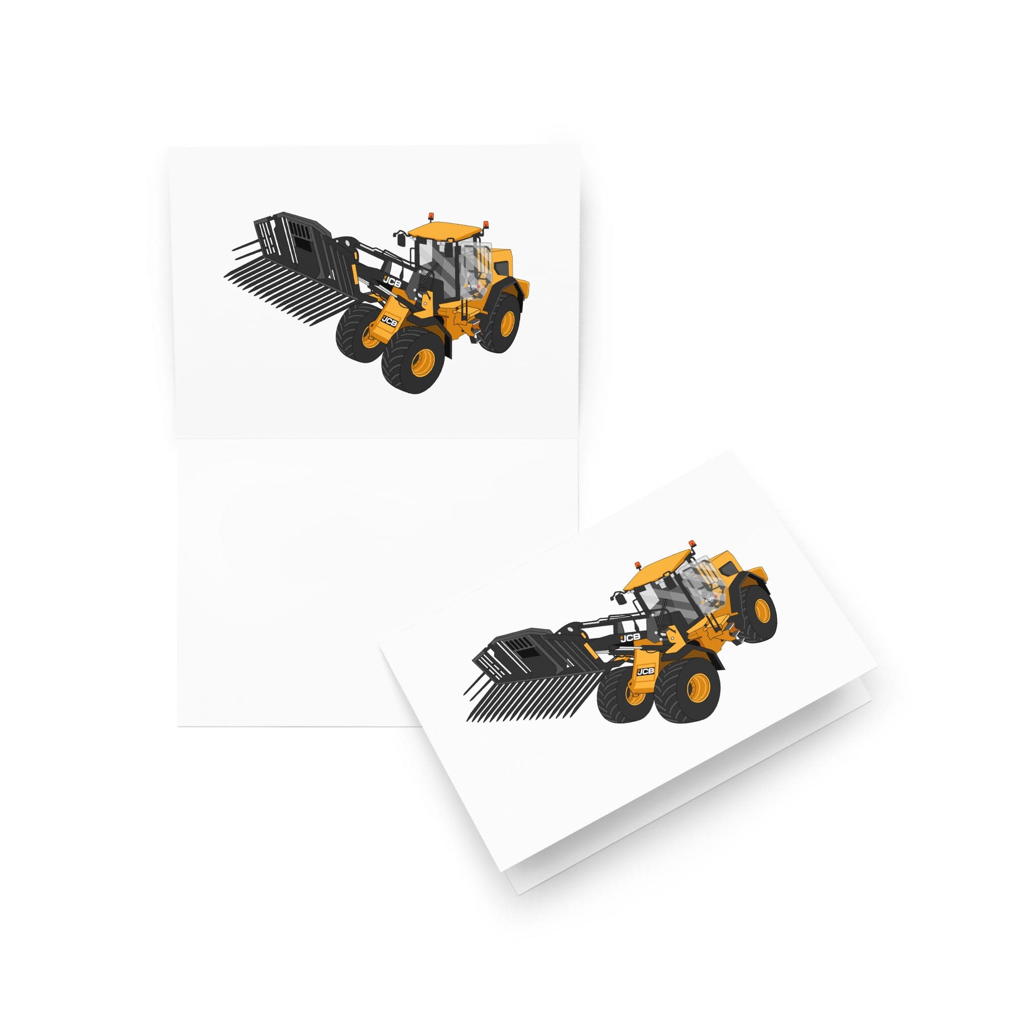 The Tractor Mugs Store 5″×7″ JCB 435 S Farm Master | Greeting card Quality Farmers Merch